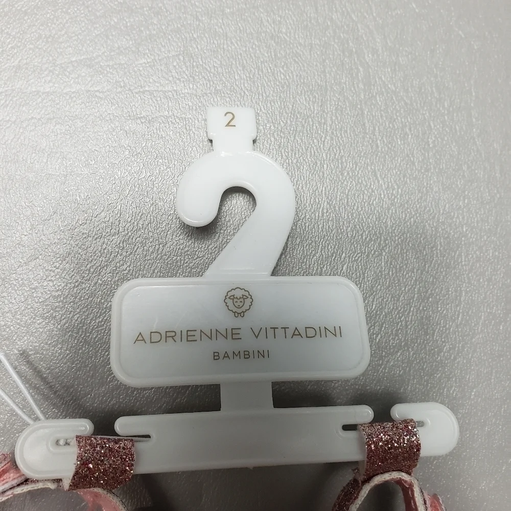 new Adrienne vittadini bambini baby girls glitter bow sandals size 2